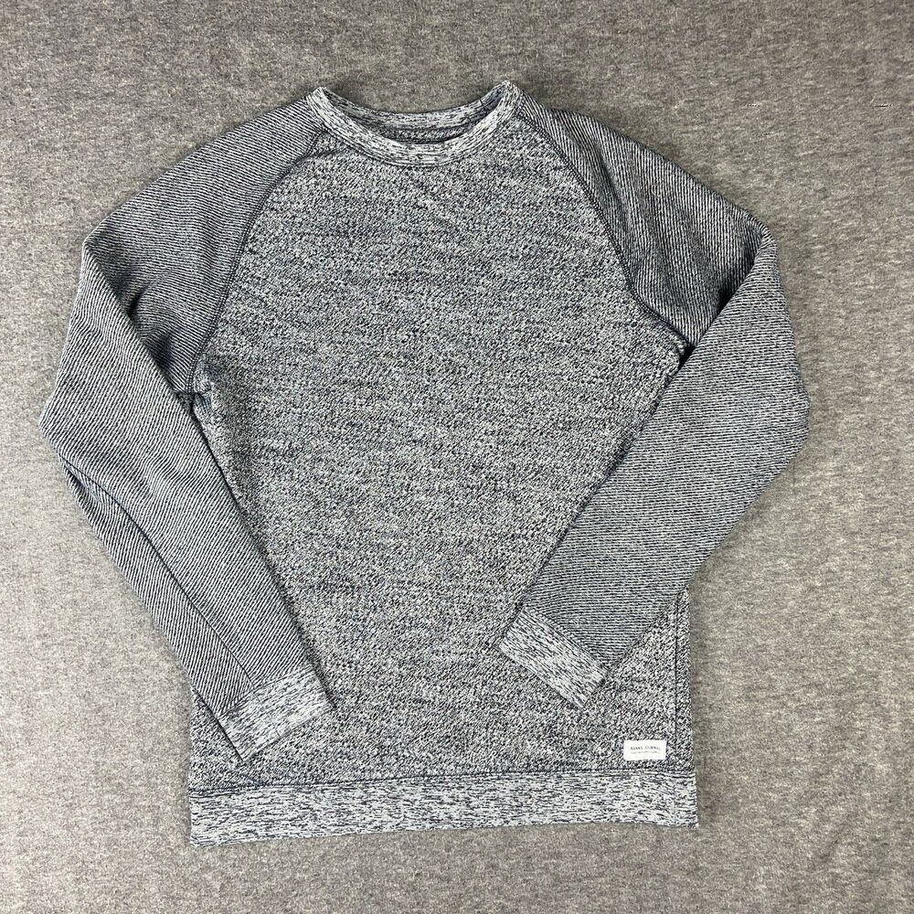 Banks Journal Organic Pullover Gray Heathered Men's L Sweatshirt
